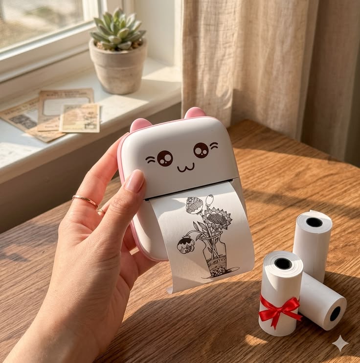Portable Mini Pocket Printer BT Thermal Printer