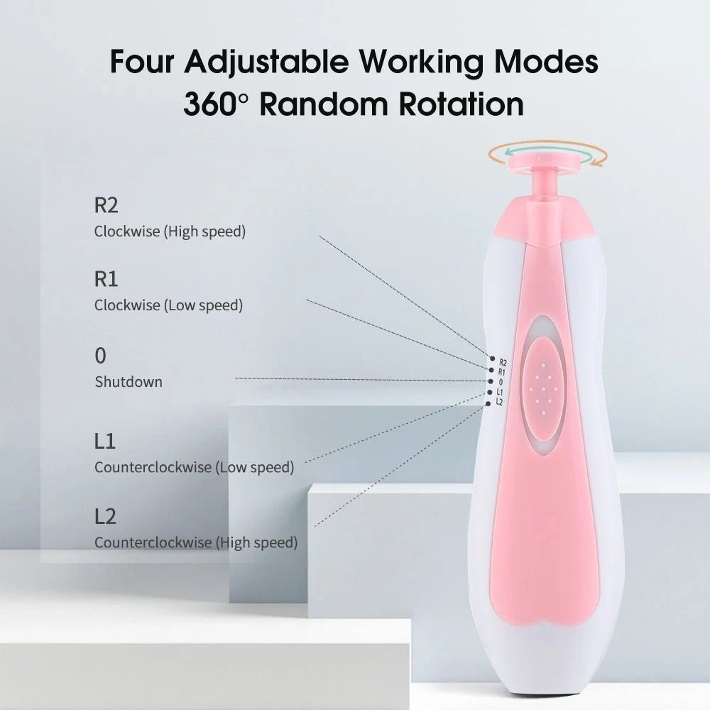 Baby Electric Nail Trimmer - Safe & Gentle for Newborns